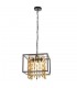 4 Light Ceiling Pendant Matt Black & Matt Gold, E14 - 1