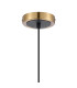 Plattsburgh 1.3m Pendant 1 Light E14 IP44 15cm Round White & Grey Marble Effect Glass Shade Brass & Satin Black Framework-6