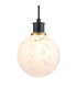 Plattsburgh 1.3m Pendant 1 Light E14 IP44 15cm Round Speckled Glass Shade Brass White & Satin Black-7