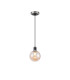 Plattsburgh 1.3m Pendant 1 Light E14 IP44 15cm Round Glass Shade Satin Nickel Amber Plated & Satin Black-4