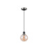 Plattsburgh 1.3m Pendant 1 Light E14 IP44 15cm Round Glass Shade Satin Nickel Amber Plated & Satin Black-5