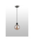 Plattsburgh 1.3m Pendant 1 Light E14 IP44 15cm Round Glass Shade Satin Nickel Amber Plated & Satin Black-8