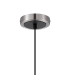 Plattsburgh 1.3m Pendant 1 Light E14 IP44 15cm Round Crackled Glass Shade Satin Nickel Clear & Satin Black-6