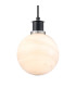 Plattsburgh 1.3m Pendant E14 IP44 15cm Round White & Grey Marble Effect Glass Shade Satin Nickel & Satin Black Framework-7