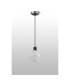 Plattsburgh 1.3m Pendant E14 IP44 15cm Round White & Grey Marble Effect Glass Shade Satin Nickel & Satin Black Framework-8