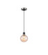 Plattsburgh 1.3m Pendant 1 Light E14 IP44 15cm Round Segment Glass Shade Satin Nickel Amber Plated & Satin Black-4