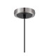 Plattsburgh 1.3m Pendant 1 Light E14 IP44 15cm Round Segment Glass Shade Satin Nickel Amber Plated & Satin Black-6