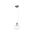 Plattsburgh 1.3m Pendant 1 Light E14 IP44 15cm Round Segment Glass Shade Satin Nickel Clear & Satin Black-4