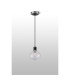Plattsburgh 1.3m Pendant 1 Light E14 IP44 15cm Round Segment Glass Shade Satin Nickel Clear & Satin Black-8