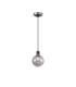 Plattsburgh 1.3m Pendant 1 Light E14 IP44 15cm Round Glass Shade Satin Nickel Smoke Plated & Satin Black-4