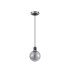 Plattsburgh 1.3m Pendant 1 Light E14 IP44 15cm Round Glass Shade Satin Nickel Smoke Plated & Satin Black-5