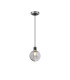 Plattsburgh 1.3m Pendant E14 IP44 15cm Round Textured Smooth/Ribbed Glass Shade Satin Nickel Smoke Plated & Satin Black-4