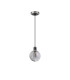 Plattsburgh 1.3m Pendant E14 IP44 15cm Round Textured Smooth/Ribbed Glass Shade Satin Nickel Smoke Plated & Satin Black-5