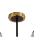 Plattsburgh Semi Ceiling 3 Light E14 IP44 15cm Round Segment Glass Shade Brass Smoke Plated & Satin Black-5