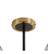 Plattsburgh Semi Ceiling 3 Light E14 IP44 15cm Round Glass Shade Brass Smoke Plated & Satin Black-5