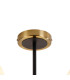 Plattsburgh Semi Ceiling 3 Light E14 IP44 15cm Round Speckled Glass Shade Brass White & Satin Black-5