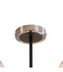 Plattsburgh Semi Ceiling 3 Light E14 IP44 15cm Round Glass Shade Satin Nickel Amber Plated & Satin Black-5
