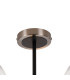 Plattsburgh Semi Ceiling 3 Light E14 IP44 15cm Round Glass Shade Satin Nickel Clear & Satin Black-5