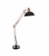 1 Light Floor Light Bronze & Satin Black, E27 - 1