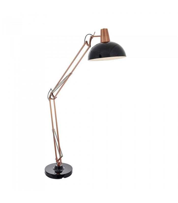 1 Light Floor Light Bronze & Satin Black, E27 - 1