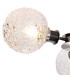 Plattsburgh Semi Ceiling 3 Light E14 IP44 15cm Round Textured Crumple Glass Shade Satin Nickel Clear & Satin Black-6