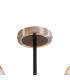 Plattsburgh Semi Ceiling 3 Light E14 IP44 15cm Round Segment Glass Shade Satin Nickel Amber Plated & Satin Black-5