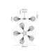 Plattsburgh Semi Ceiling 5 Light E14 IP44 15cm Round Segment Glass Shade Brass Clear & Satin Black-2