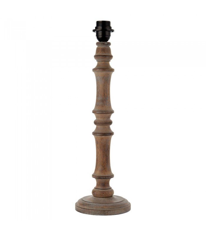 1 Light Table Light Grey Washed Wood (Base only), E27 - 1