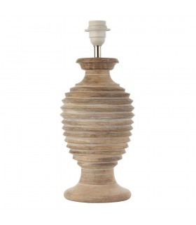 1 Light Table Light White Wash Wood (Base only), E27 - 1