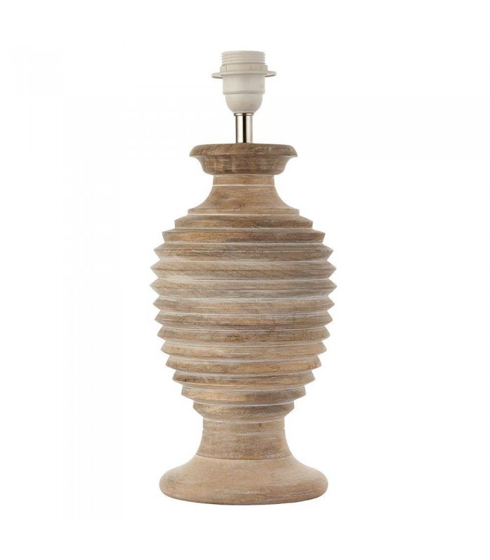 1 Light Table Light White Wash Wood (Base only), E27 - 1