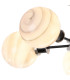 Plattsburgh Semi Ceiling 5x E14 IP44 15cm Round White & Grey Marble Effect Glass Shade Satin Nickel & Satin Black-6