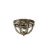 Vestal 31cm Round Flush 2 Light E27 Antique Brass-4