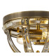 Vestal 31cm Round Flush 2 Light E27 Antique Brass-5