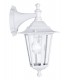1 Light Outdoor Wall Lantern White IP44, E27 - 1