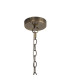 Vestal 28cm Round Drum Pendant/Semi Ceiling 1 Light E27 Antique Brass-6
