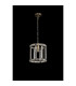 Vestal 28cm Round Drum Pendant/Semi Ceiling 1 Light E27 Antique Brass-9