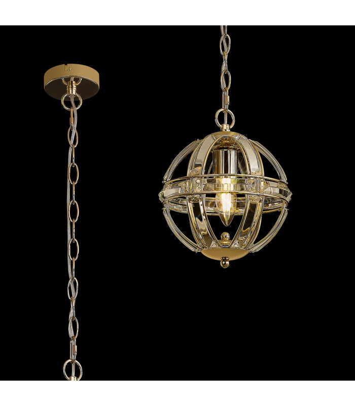 Vestal 22cm Extra Small Round Pendant 1 Light E27 French Gold-3