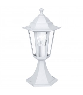 1 Light Outdoor Pedestal Light White IP44, E27 - 1