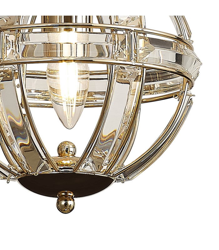 Vestal 22cm Extra Small Round Pendant 1 Light E27 French Gold-8