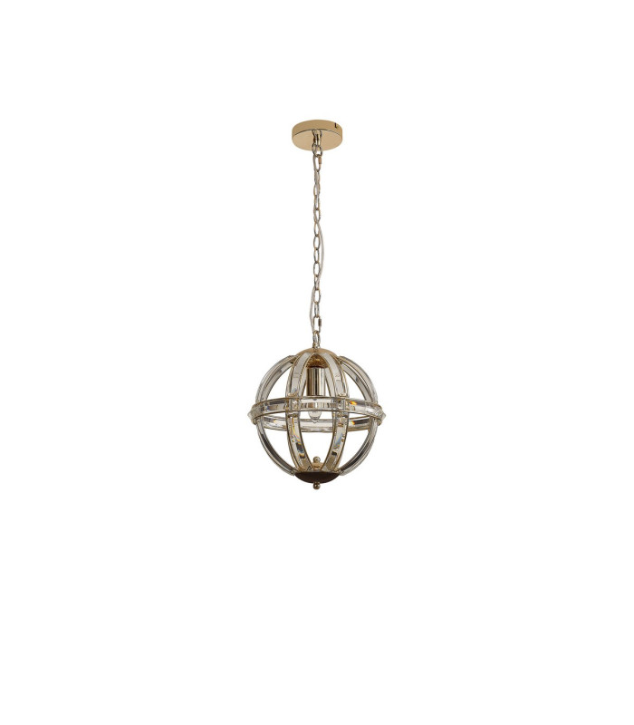 Vestal 31cm Small Round Pendant 1 Light E27 French Gold-7