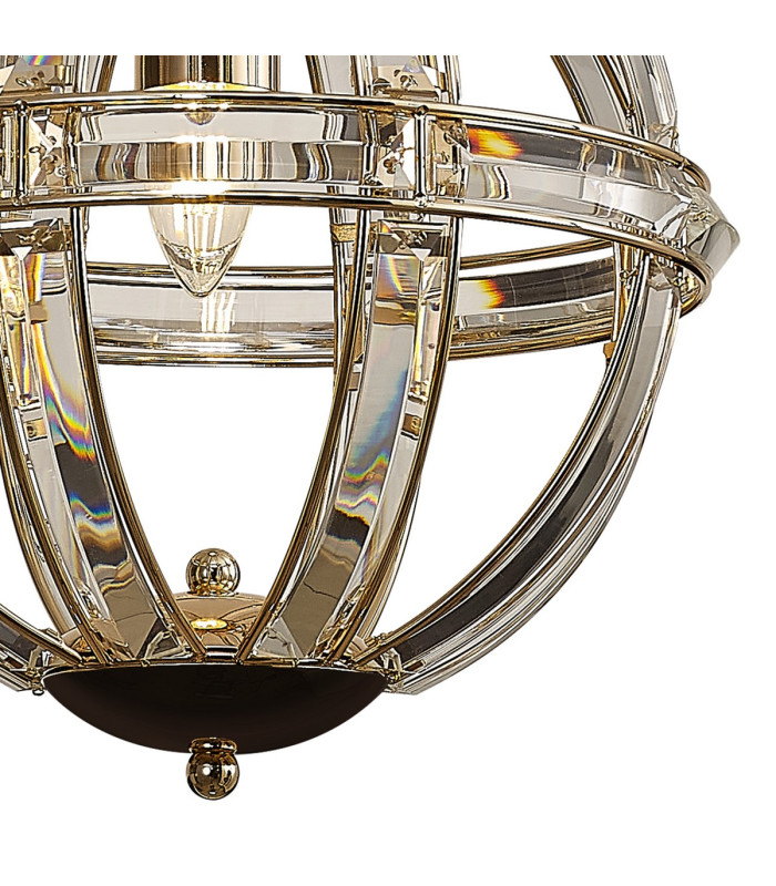 Vestal 31cm Small Round Pendant 1 Light E27 French Gold-10