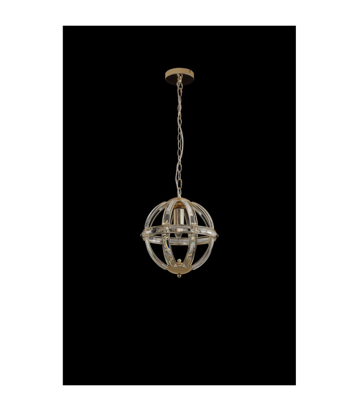 Vestal 31cm Small Round Pendant 1 Light E27 French Gold-12