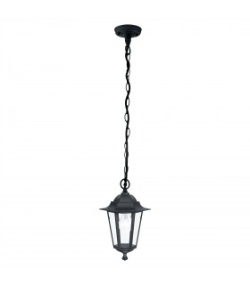 1 Light Outdoor Pendant Light Black IP44, E27 - 1