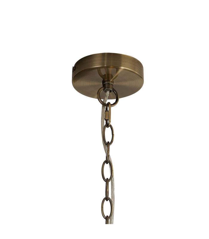 Vestal 30cm Small Dome Pendant 2 Light E27 Antique Brass-6