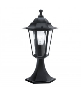 1 Light Outdoor Pedestal Light Black IP44, E27 - 1