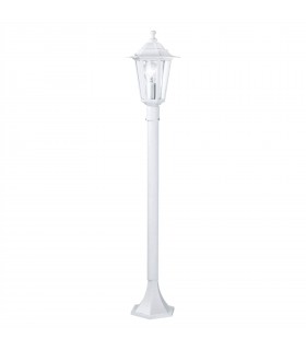 1 Light Outdoor Lamp Post White IP44, E27 - 1