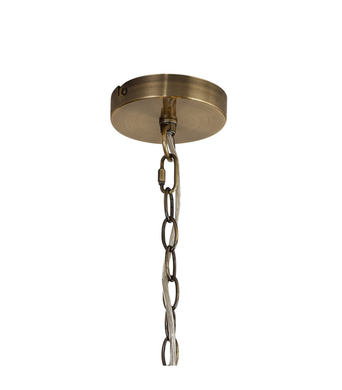 Vestal 40cm Medium Dome Pendant 3 Light E27 Antique Brass-6