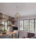 Vestal 41cm Medium Round Pendant 3 Light E27 French Gold-4