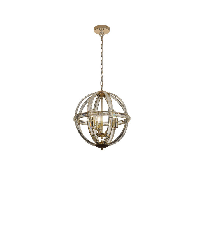 Vestal 41cm Medium Round Pendant 3 Light E27 French Gold-5