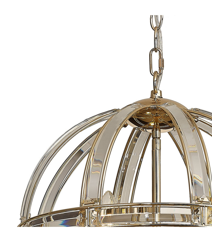 Vestal 41cm Medium Round Pendant 3 Light E27 French Gold-8